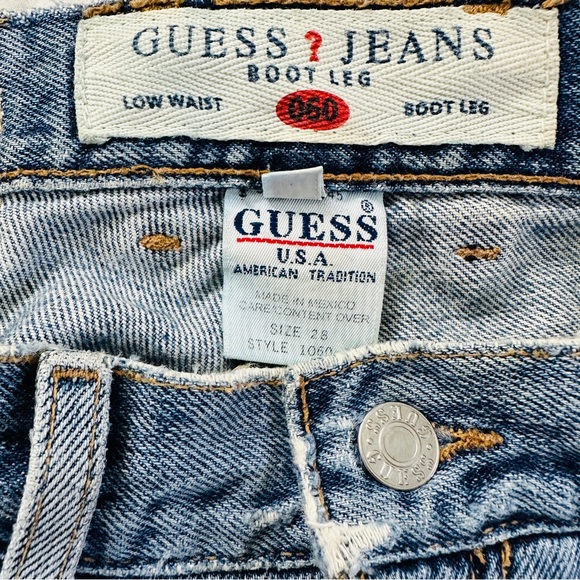 REAL DENIM GUESS HIGHWAISTED SHORTS!! - Picture 3 of 11